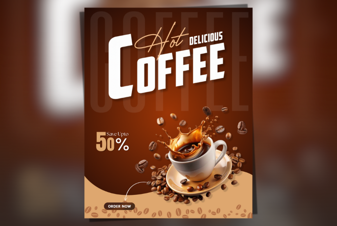 Food & Beverage Advertising — Coffee Promotional Poster
