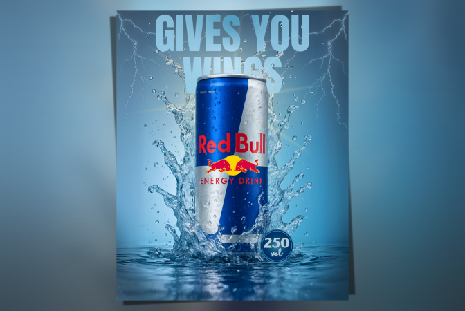 Beverage Marketing & Branding — Energy Drink Product Launch Poster